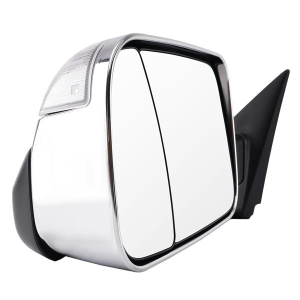 Chrome Side View Mirror fit for Dodge Ram 1500 2009-2018 Heated LED CH1320315-7