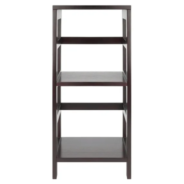 2段式开放式书架，深咖啡色饰面    （Walmart仓库发货）-2