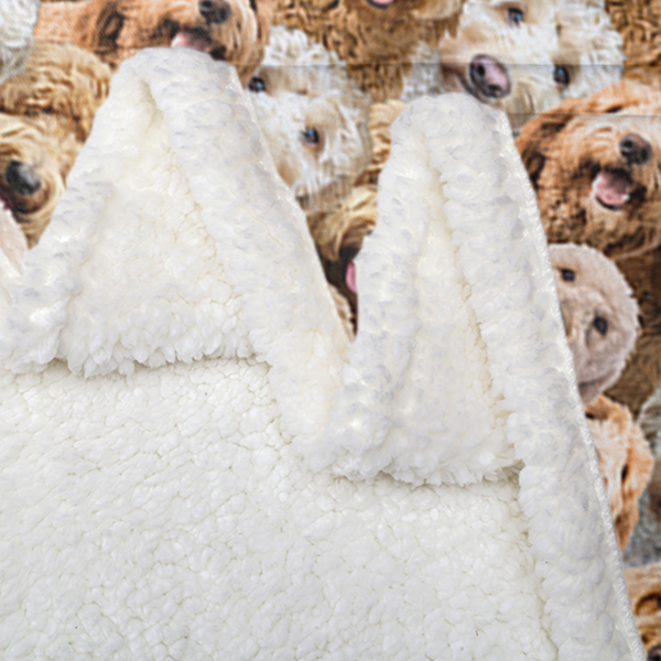 自产毛毯 密集可卡布犬 150x200cm-4