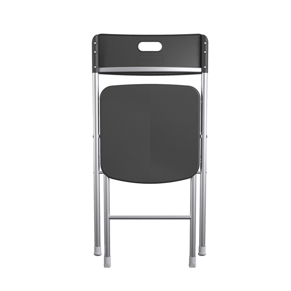 树脂座背折叠椅，黑色，4件套    （Walmart仓库发货）-4