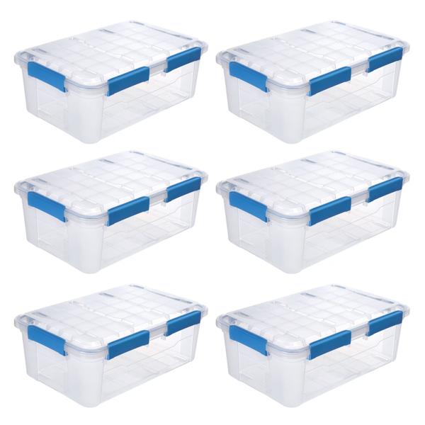 6 PACK - WATERPROOF 8.4Gal/33.8Qt/32L BOX (Shipment from Walmart)