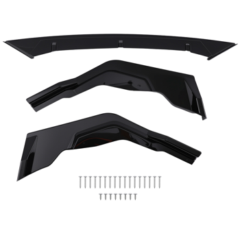 Black Front Splitter Lip fit for Toyota Corolla SE XSE 2020-2024 V2 Style Plastic