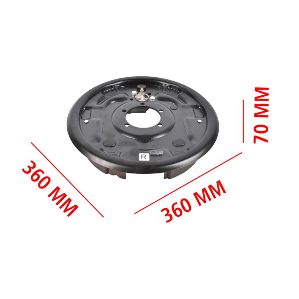 液压制动器背板  Pair of Driver and Passenger Side 12" Hydraulic Brake Backing Plate Compatible with 7,000 lb Trailer Axles Mounts to 5-Bolt Brake Flange BPH-7000-LH BPH-7000-RH-10
