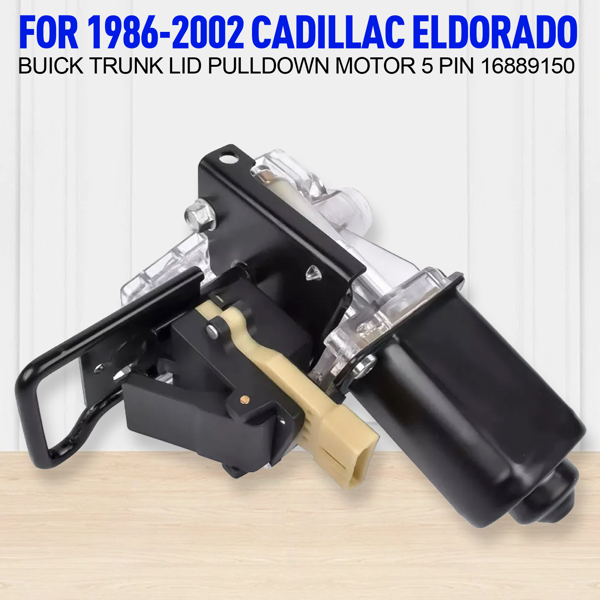 适用于 1986-2002 年凯迪拉克 Eldorado 和别克车型的后备箱盖下拉电机，5 针，零件号 16889150-12