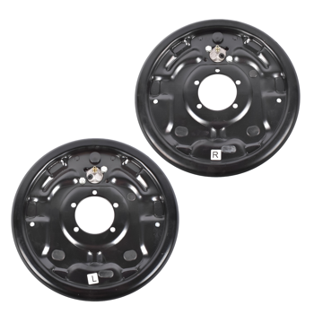 液压制动器背板  Pair of Driver and Passenger Side 12\\" Hydraulic Brake Backing Plate Compatible with 7,000 lb Trailer Axles Mounts to 5-Bolt Brake Flange BPH-7000-LH BPH-7000-RH