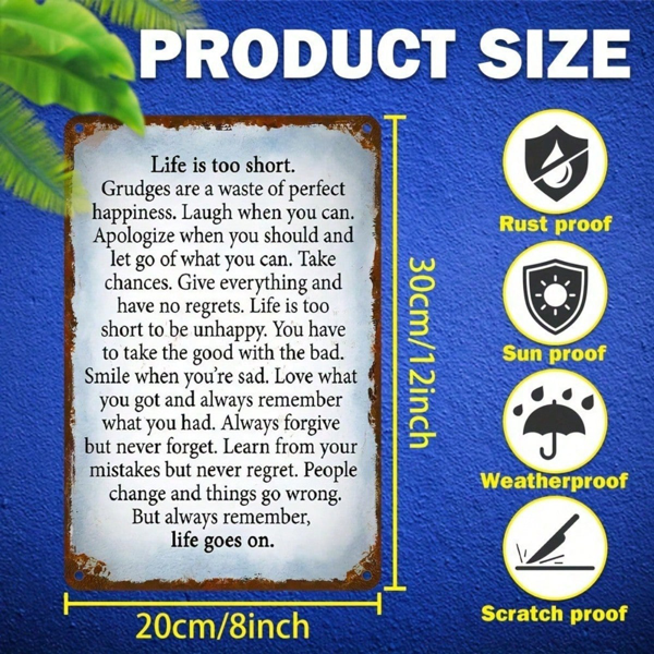 CIFbuy 趣味警告金属标牌 8x12英寸 别告诉我怎么干我的活，复古黄黑双色平面铁艺，幽默办公室墙饰D（TikTok, temu 自提物流）-3
