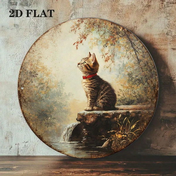 CIFbuy 复古虎斑猫墙面装饰，“” （TikTok, temu 自提物流）-7