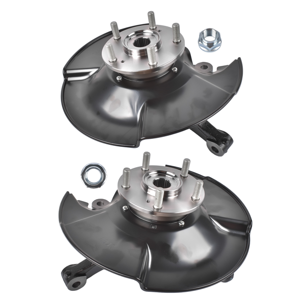 转向节总成 Pair Left+Right Steering Knuckle & Hub Bearing Fit for Honda Civic Si 2006-2011 L4 2.0L-2