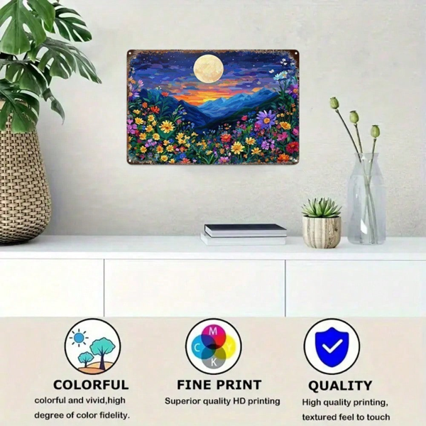 CIFbuy 趣味复古金属墙饰 8x12 英寸，注意：成人玩耍，幽默剪影铁质牌匾，复古2D平面墙面装饰，N（TikTok, temu 自提物流）-5