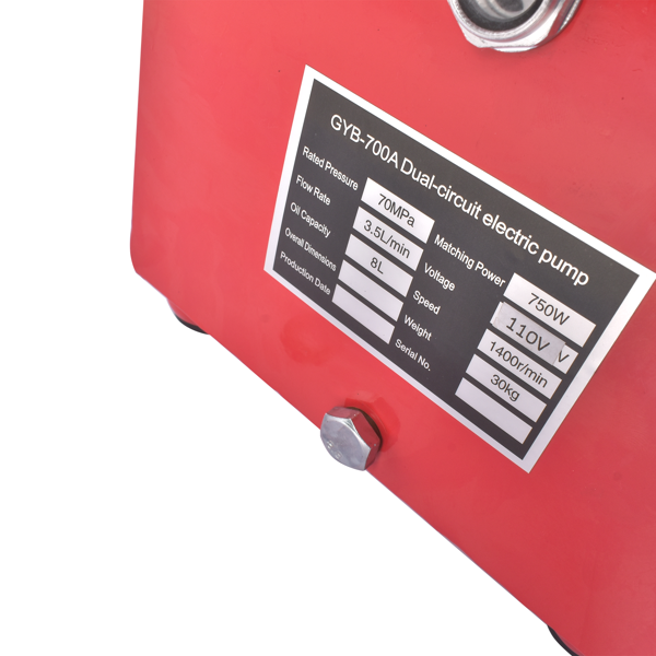 电动液压泵 Double Acting Electric Hydraulic Pump 750W Motor fit for Auto Assy Press Work 110V-10