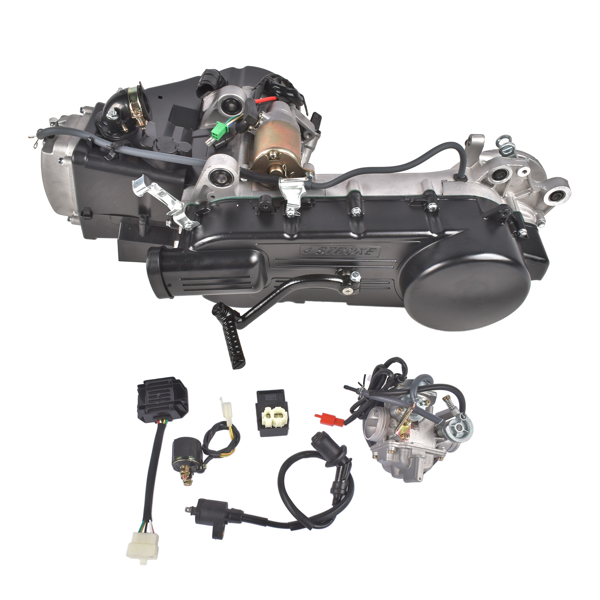 发动机组件 Complete Engine 150CC 4-Stroke Fit for GY6 CVT Scooter Dirt Bike Motor Long Case-2