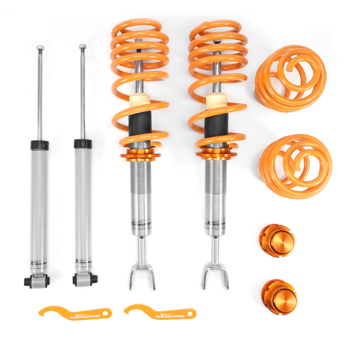Adj. Lowering Suspension Coilovers Kit fit for AUDI A6 4B C5 VW PASSAT 3B 3BG Coils