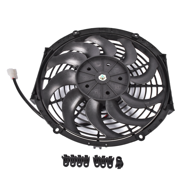 散热器风扇 Radiator Cooling Fan 30100465 Replacement for Spal VA09-BP12/C-54A 24V 12In Low Profile-7