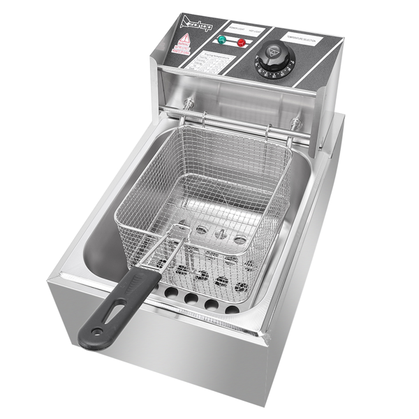 英规 IEF-81 220.00V 2500W 11.4QT/10.8L 电炸锅 银色 不锈钢 单缸-2