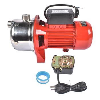 喷射泵 Jet Pump 115/230 Volt 3/4 HP 12.8 GPM Fit for Wells Up To 25\\' Deep 97080702 Red New