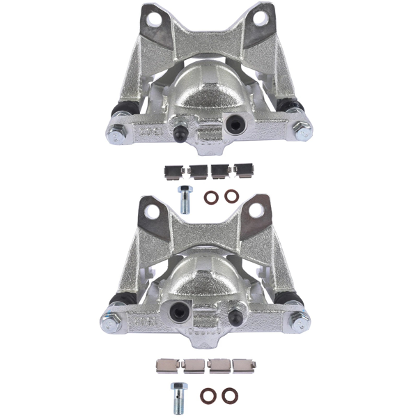 2pcs Rear Brake Caliper w/Bracket Replacement for Dodge Nitro Jeep Liberty Wrangler 3.8L V6 view 5