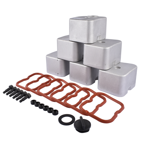 气门室盖 Valve Covers w/ Bolts Oil Feed Cap Seal Replacement for Dodge Ram D250 D350 5.9L 1988-1998-2