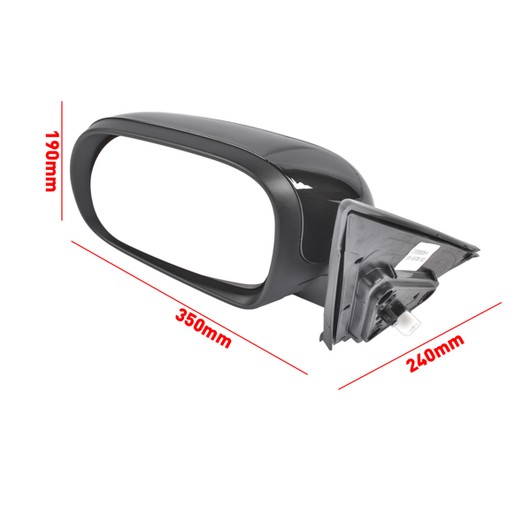 后视镜 Left Manual Fold Non-Heated Door Mirror Fits for Kia Soul LX Hatchback 2.0L L4 2020-2025 Black 1Pc-3