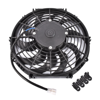 散热器风扇 12" 12V Puller Black Single Fan Curved Blades 1226 cfm compatible with VA10-AP50/C-61A 30101522