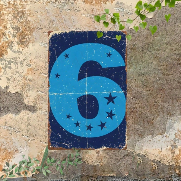 CIFbuy Frightsbyte 8x8英寸圆形万圣节金属标牌，2D平面锡制墙面装饰，印有怪物图案的复古乡村风家居酒吧派对装饰H（TikTok, temu 自提物流）-5
