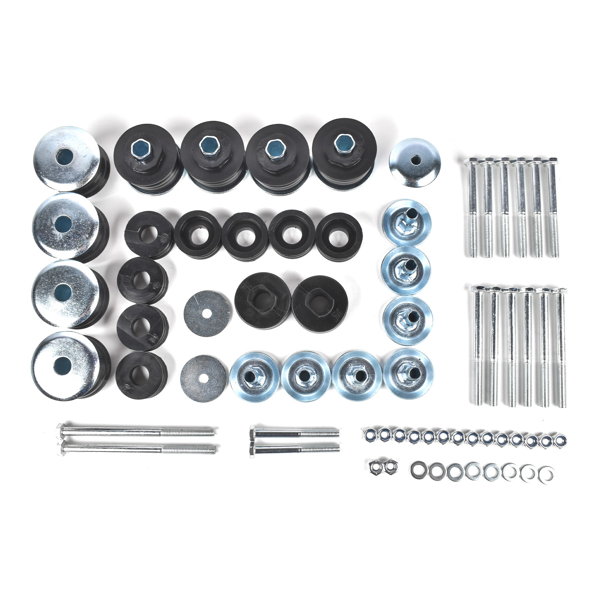车身衬套套件 Body Cab Mount Bushings Kit &Nut fit for 99-07 Ford F-250 F-350 Super Duty KF04058BK-6
