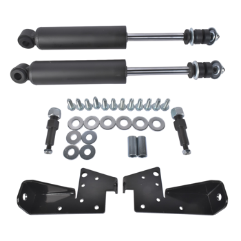 减震器 Front Bolt On Shock Relocator Kit Fit for Chevrolet Bel Air Impala El Camino 1958-1964 Black