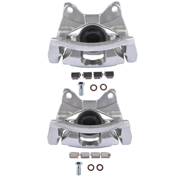 2pcs Rear Brake Caliper w/Bracket Replacement for Dodge Nitro Jeep Liberty Wrangler 3.8L V6 view 4