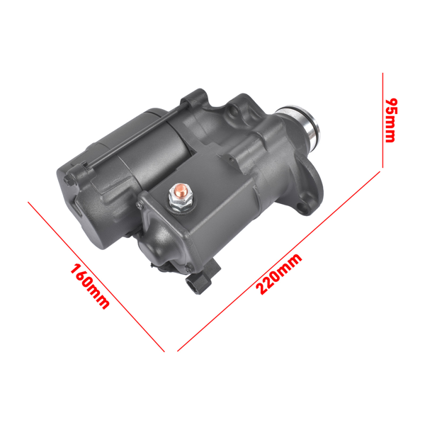 起动机 12V Starter Motor Fits for Harley-Davidson Night Train Tri Glide Ultra Limited Low Black 1Pc-7