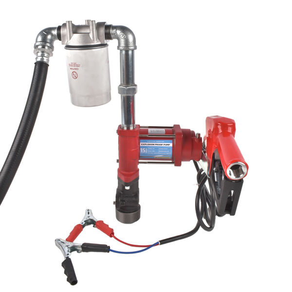 抽油泵 Fuel Transfer Pump 110V 15 GPM High Flow w/Automatic Nozzle & Filter Fit for Diesel-9