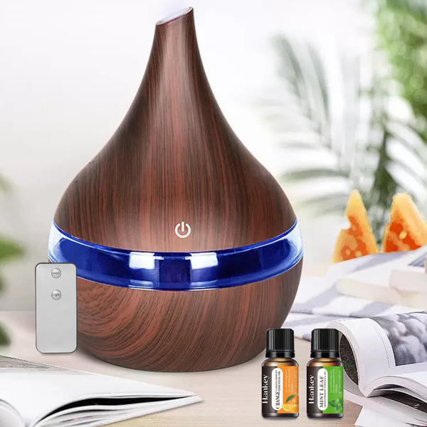 300ml 超静音香薰加湿器，7 色 LED 氛围灯，自动断电保护，打造居家、办公室、卧室舒缓环境-6