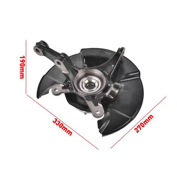 转向节总成 Steering Knuckle + Hub Bearing Fit for Honda Civic MUGEN Si 2006-11 L4 2.0L Front R-8