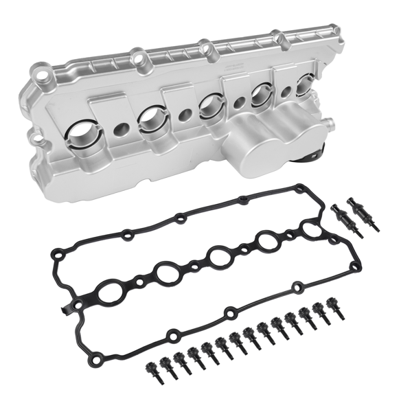 气门室盖 Valve Cover w/Gasket Replacement for 2006-2014 VW Jetta Rabbit Golf Passat 2.5L 07K103469F-2