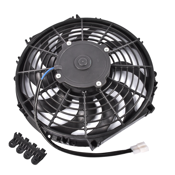 散热器风扇 12" 12V Puller Black Single Fan Curved Blades 1226 cfm compatible with VA10-AP50/C-61A 30101522-7