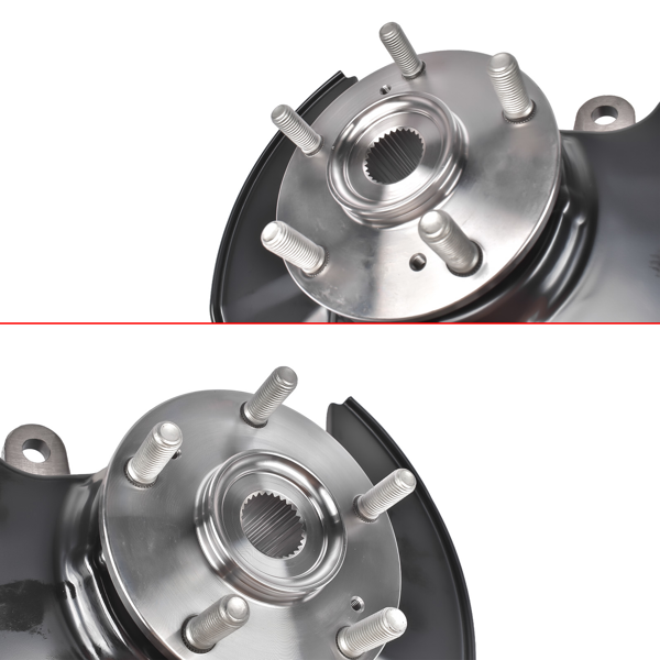 转向节总成 Pair Steering Knuckles Fit for Honda Civic EX-T Front Driver Passenger Side 686430/1-8