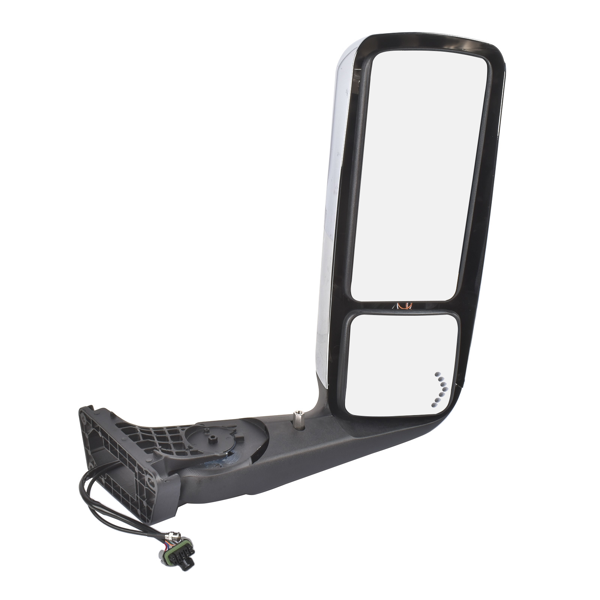 倒车镜 Front Right Chrome Power View Door Mirror with Turn Signal Light Fits for International Harvester MV607 2018-2026 4188595C91-4