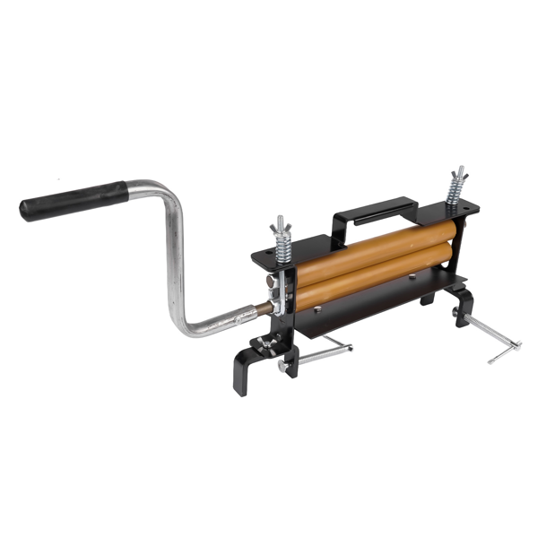 绞干机 Clothes Hand Crank Wringer Fit for Portable Washer Extract Moisture from Towels - Yellow & Black-2
