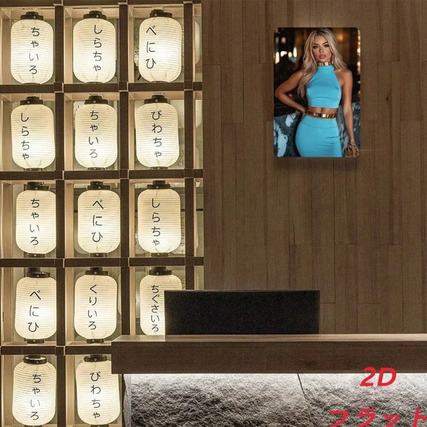 CIFbuy 复古心形金属墙饰，2D打印防水防锈牌匾，浪漫情人节装饰品，多功能家居用品（TikTok, temu 自提物流）-5