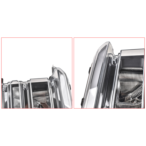 大灯总成 2Pcs Left & Right LED Headlight Set Fit for 2023-2026 Ford F-250 F-350 Super Duty FO2502432/3432-10
