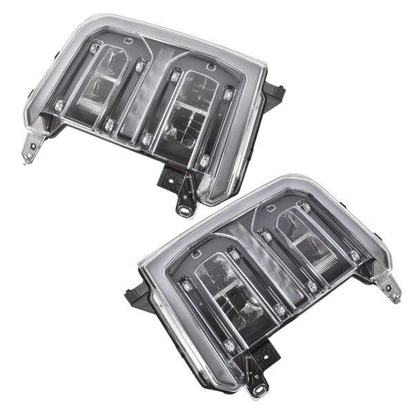 大灯总成 2Pcs Left & Right LED Headlight Set Fit for 2023-2026 Ford F-250 F-350 Super Duty FO2502432/3432-5