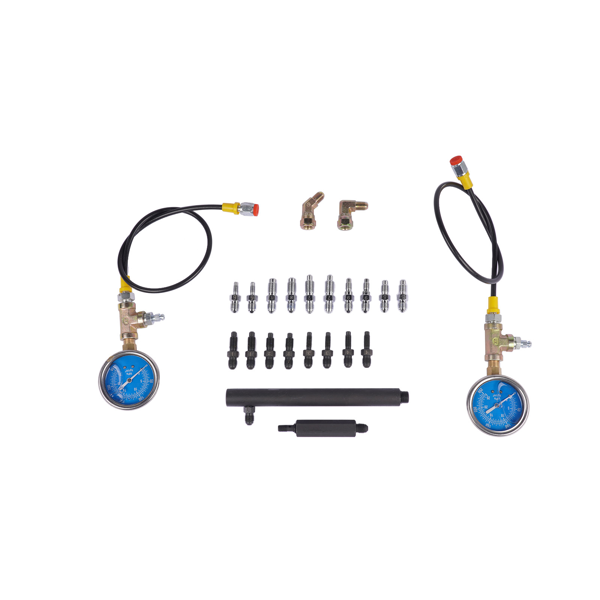 刹车油压力表 0-3500PSI ABS Hydraulic Oil Pressure Gauge Kit Brake System Test Diagnostic Tool-9