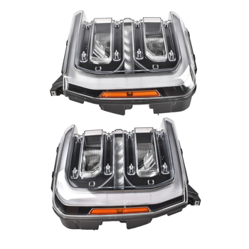 大灯总成 2Pcs Left & Right LED Headlight Set Fit for 2023-2026 Ford F-250 F-350 Super Duty FO2502432/3432