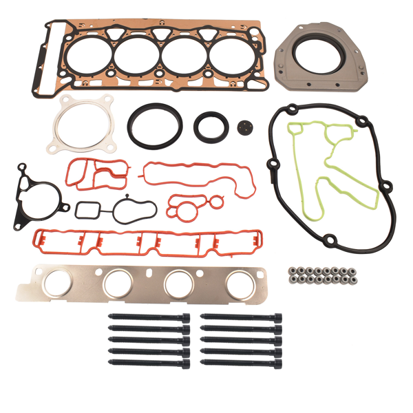 发动机大修包套装 Cylinder Head Gasket Bolts Set Replacement for Audi A3 A4 Q5 VW Jetta GTI New Beetle 2.0T-7