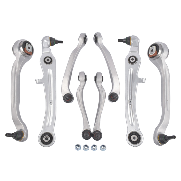 控制臂 8Pcs Front Upper and Lower Control Arms Replacement for 2004-2019 Bentley Continental Gt Gtc-4