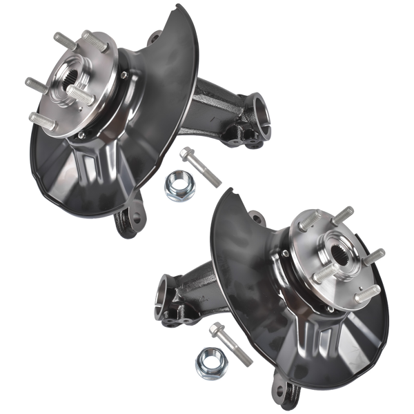 转向节总成 Pair Steering Knuckles Fit for Honda Civic EX-T Front Driver Passenger Side 686430/1-4