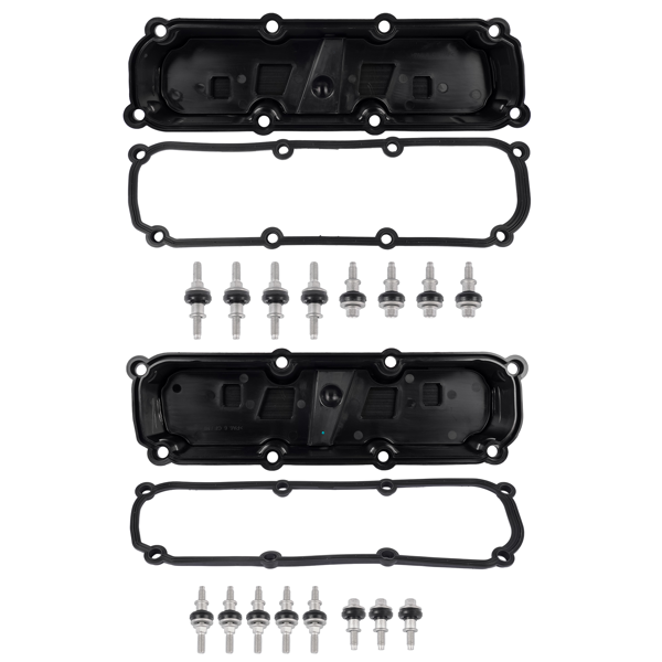 气门室盖 2x Valve Cover Set w/Gasket Replacement for Dodge Caravan Jeep Wrangler Chrysler Pacifica-7