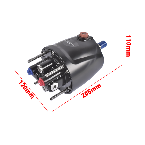 液压转向舵机 Hydraulic Outboard Steering Pump Standard Marine HH5272-4 Front Mount Helm 2.4Cu-9