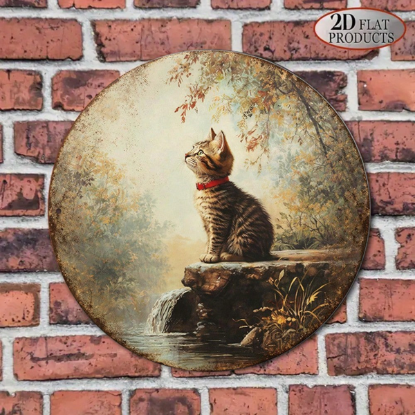 CIFbuy 复古虎斑猫墙面装饰，“” （TikTok, temu 自提物流）-8