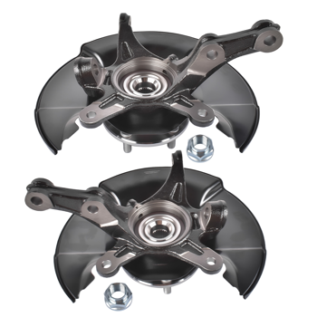 转向节总成 Pair Left+Right Steering Knuckle & Hub Bearing Fit for Honda Civic Si 2006-2011 L4 2.0L