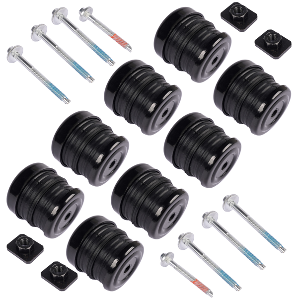 车身衬套套件 13848 Silicone Body Mount Bushings Bolt Kit Fit for 08-16 Ford F250/350 Super Duty-4