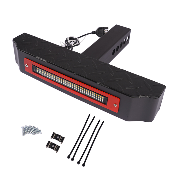 踏板 Hitch Step with Light 108 LED Brake Lighting (6 Modes) 700lbs Max Load Steel Bar-7